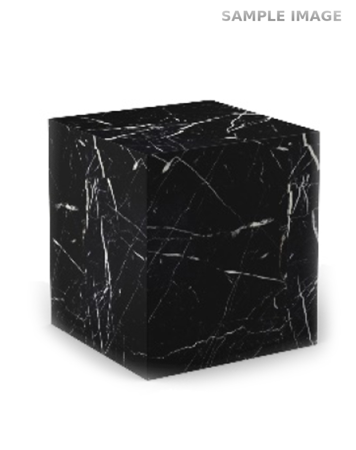 Nero Marble Cube Side Table