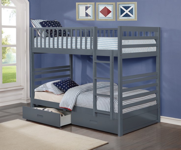 Harlow Twin-over-Twin Storage Bunk Bed