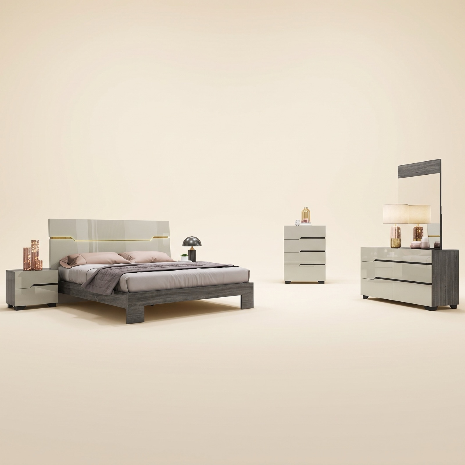 Skylar LED Bedroom Set