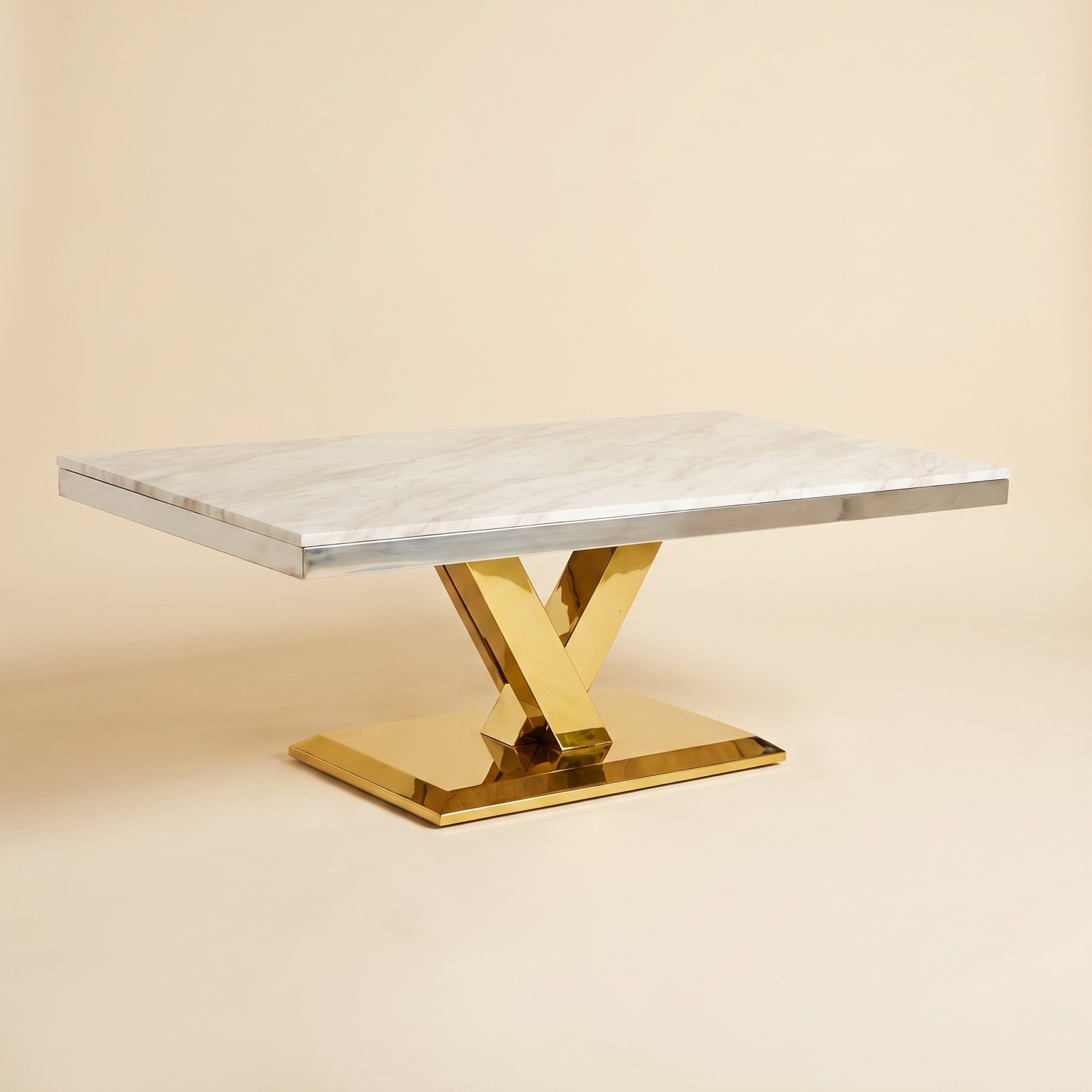 Maya Marble & Gold Coffee Table