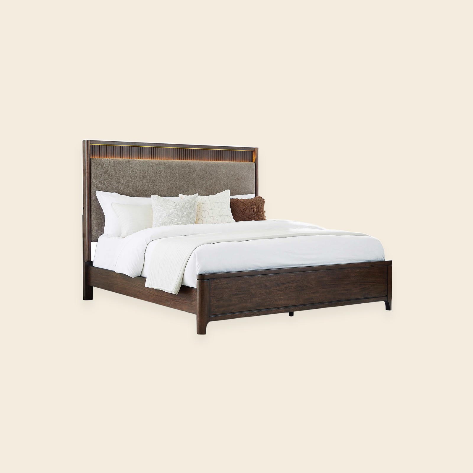 Korestone Upholstered Panel Bed
