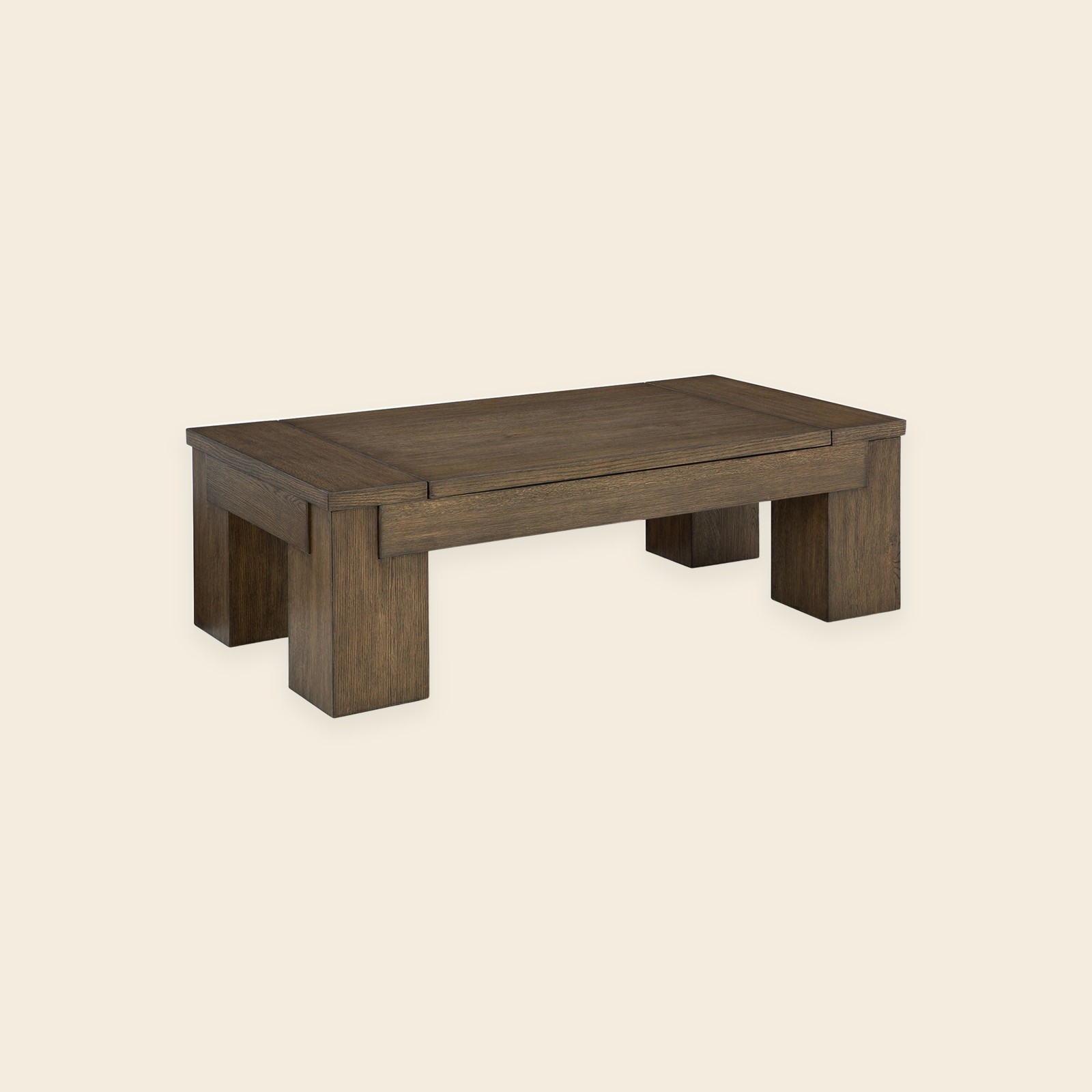 Rosswain Warm Brown Lift-Top Coffee Table