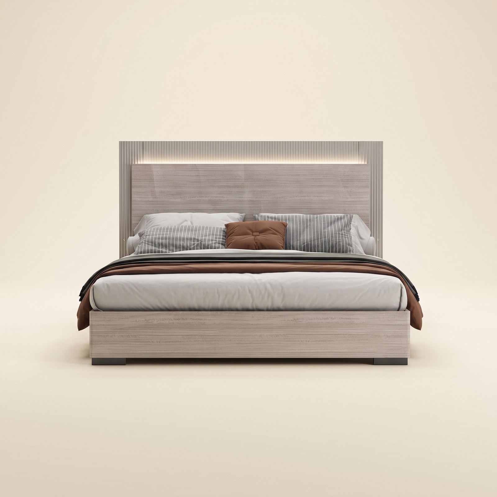Bellamy King Bed - Beige