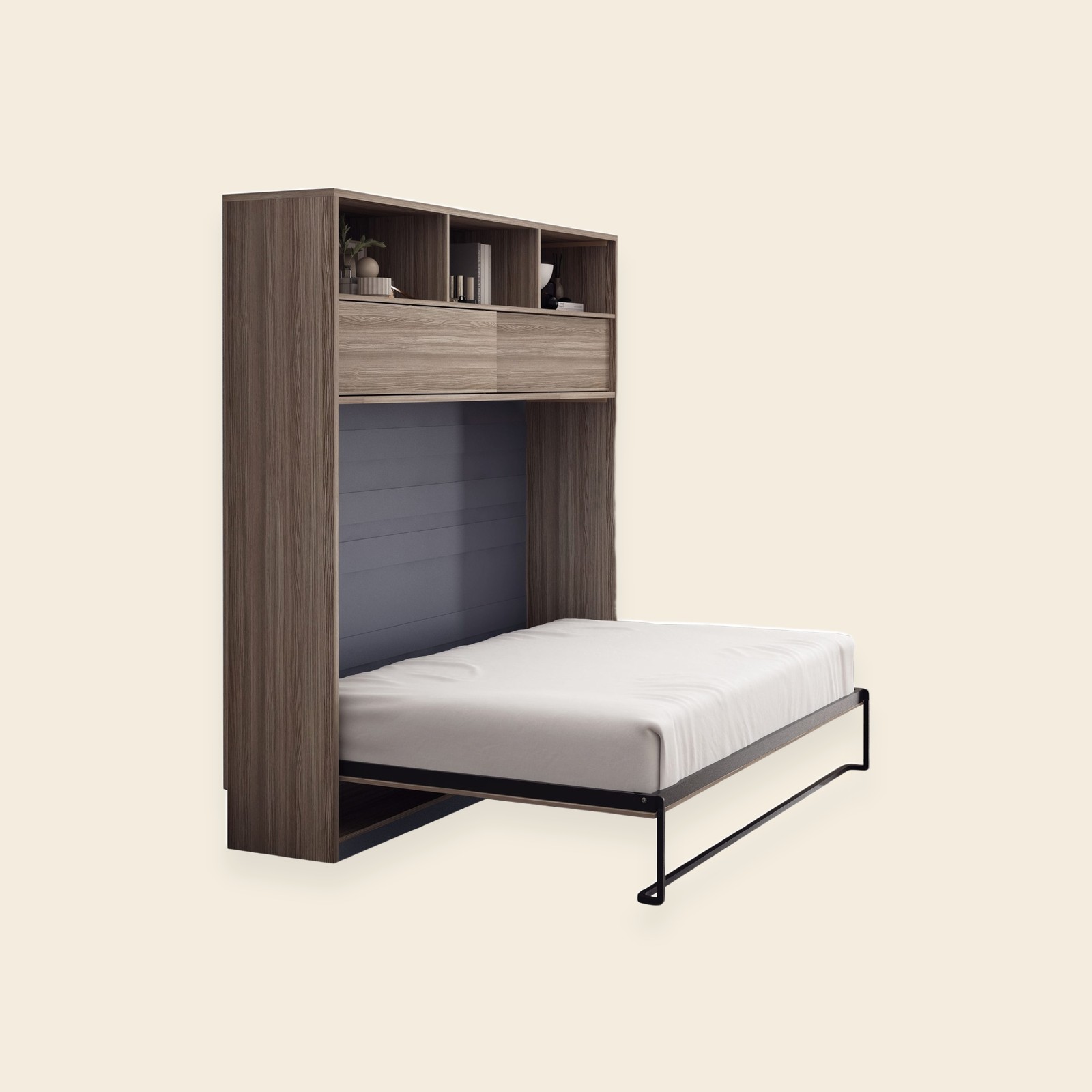 Murphy Sofa Wall Bed - Light Brown