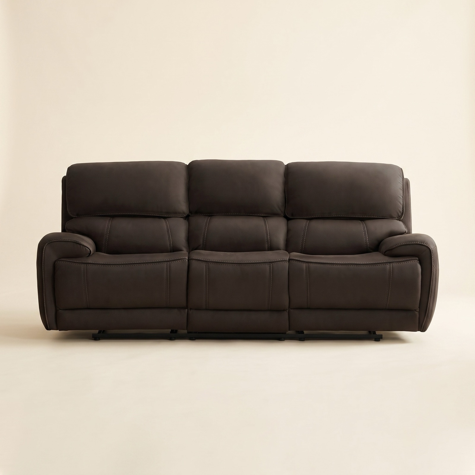 Polar Reclining Sofa - Chocolate