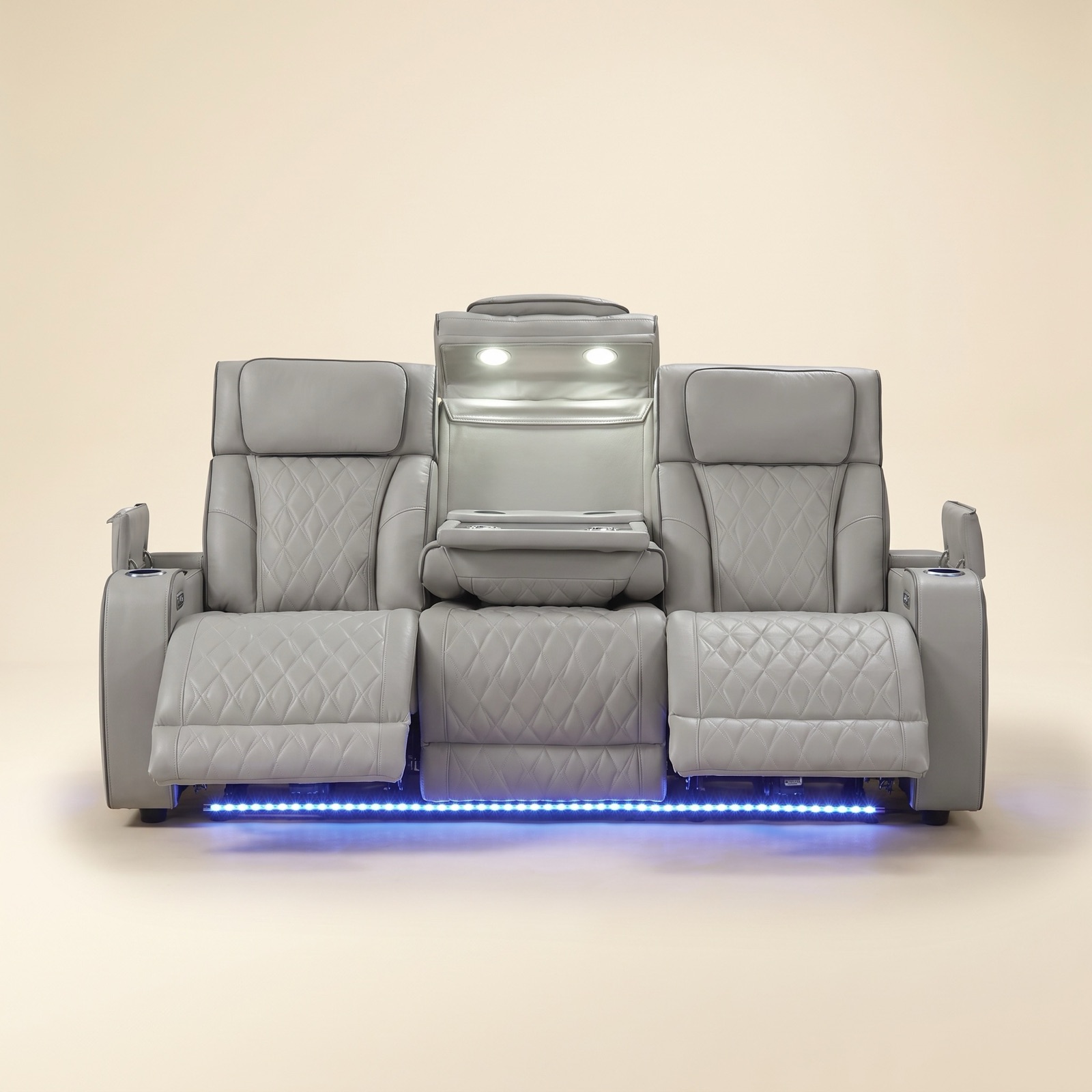 Fortuner Power Reclining Sofa — Grey