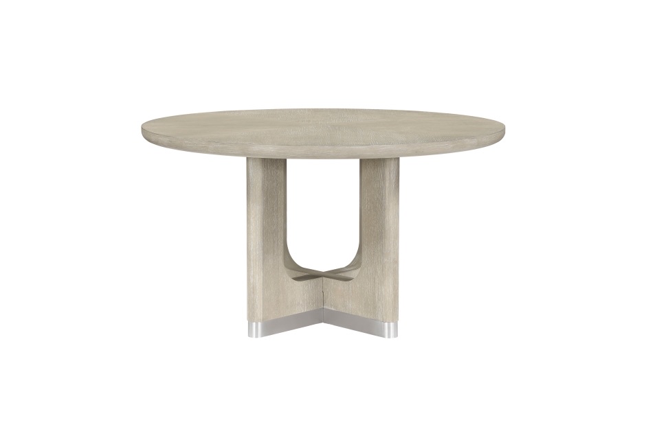 Clara 54-Inch Round Dining Set - Grey