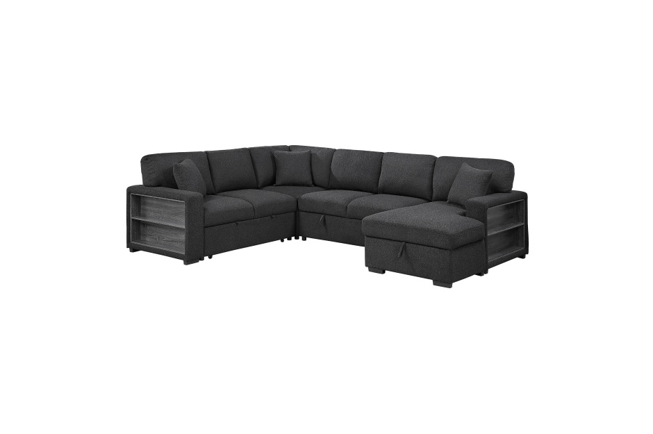 Pompano Black Reclining Sofa Collection