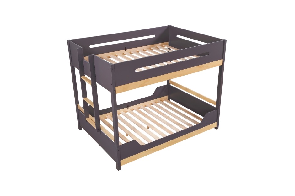 Koda Twin-Over-Full Bunk Bed Collection - Plum & Natural