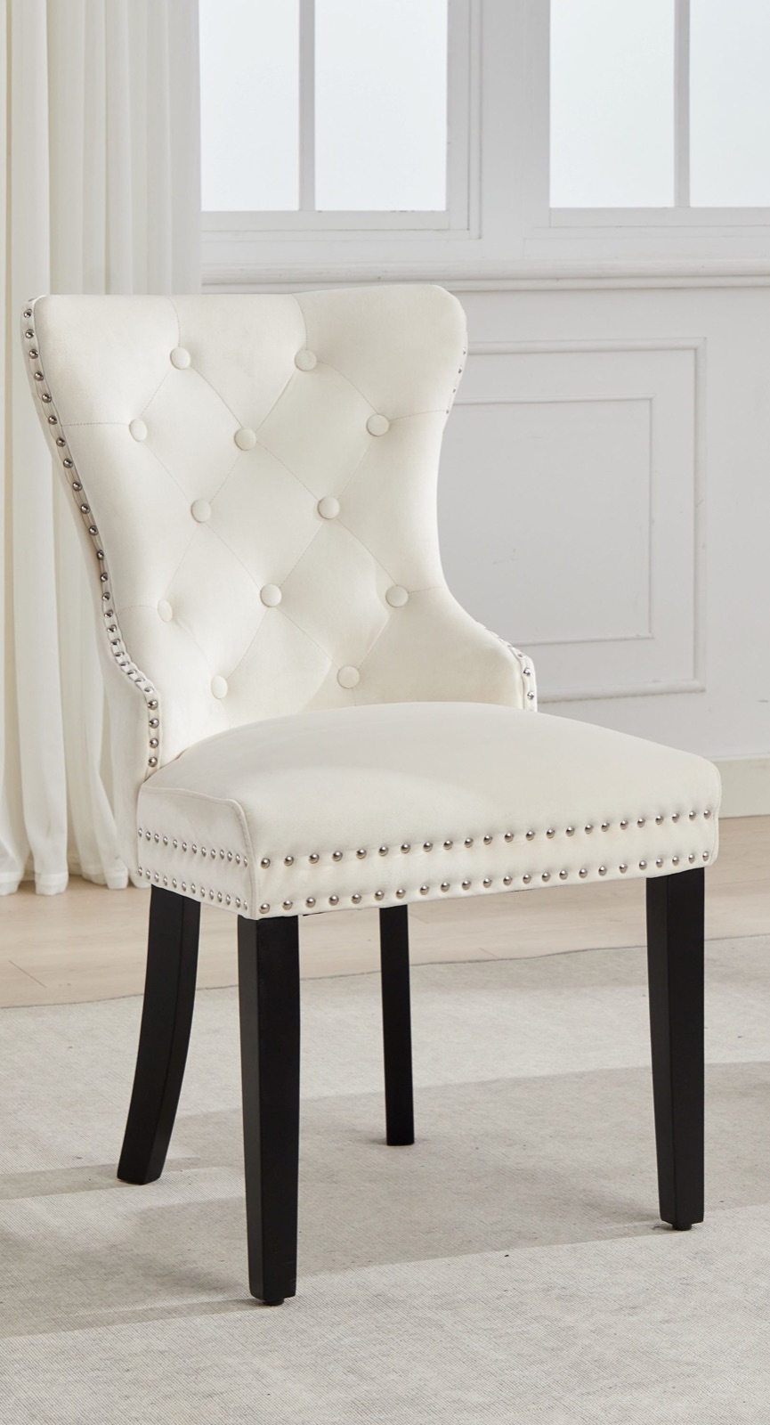 Evelyn Tufted Velvet Dining Chair