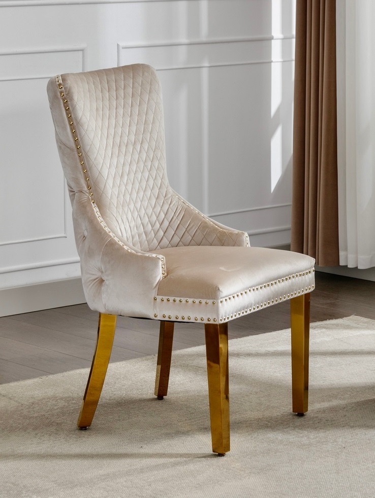 Elora Tufted Velvet Dining Chair