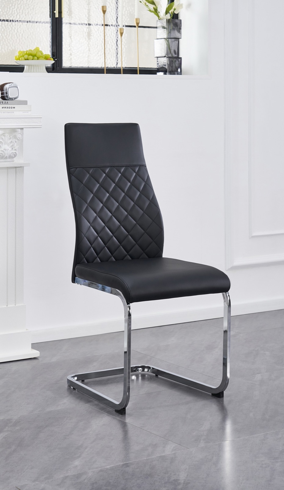 Marlowe Diamond-Stitch Dining Chair