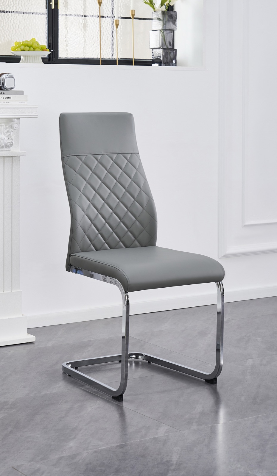 Marlowe Diamond-Stitched Dining Chair