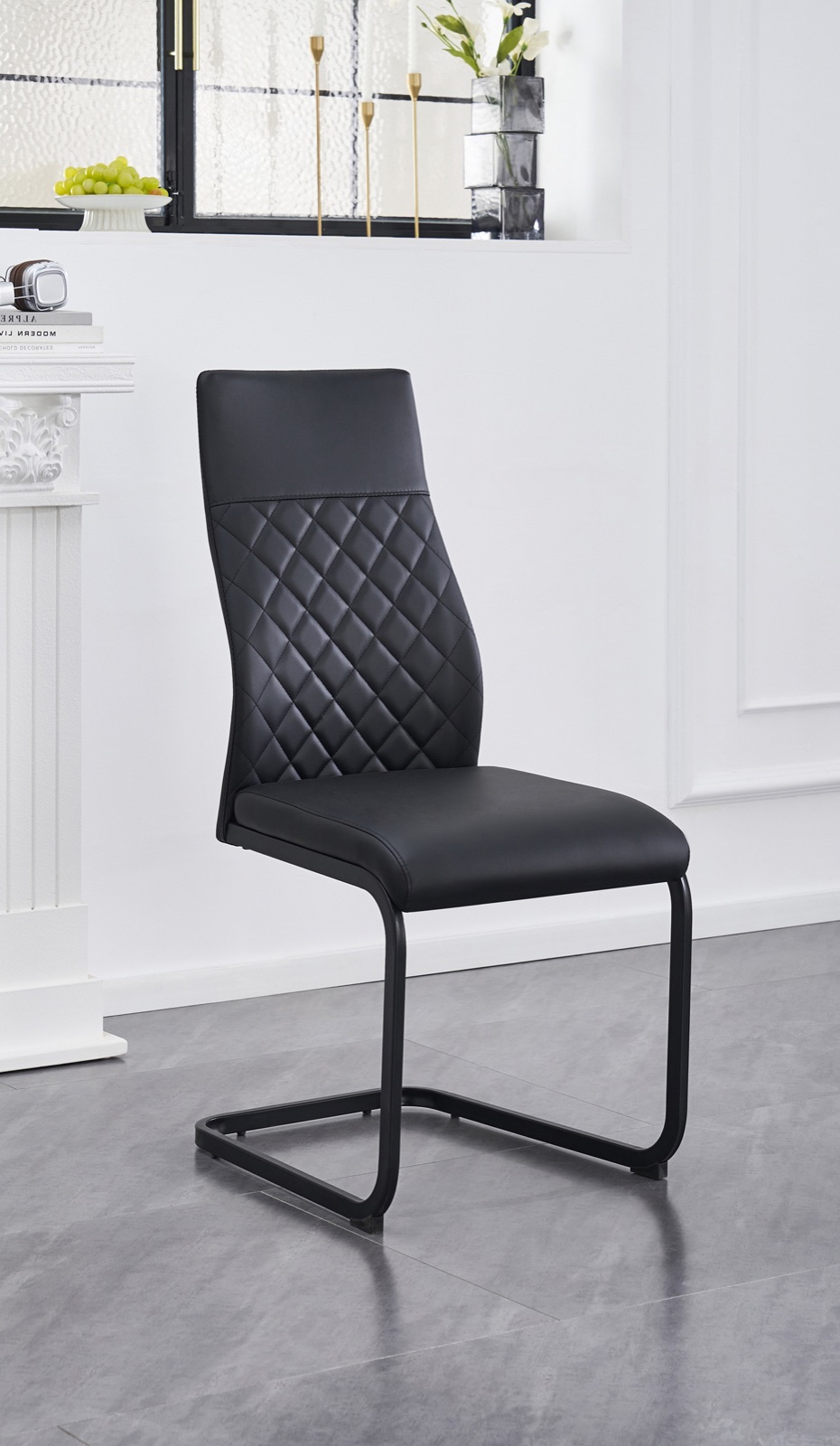Nyx Diamond-Stitched Dining Chair
