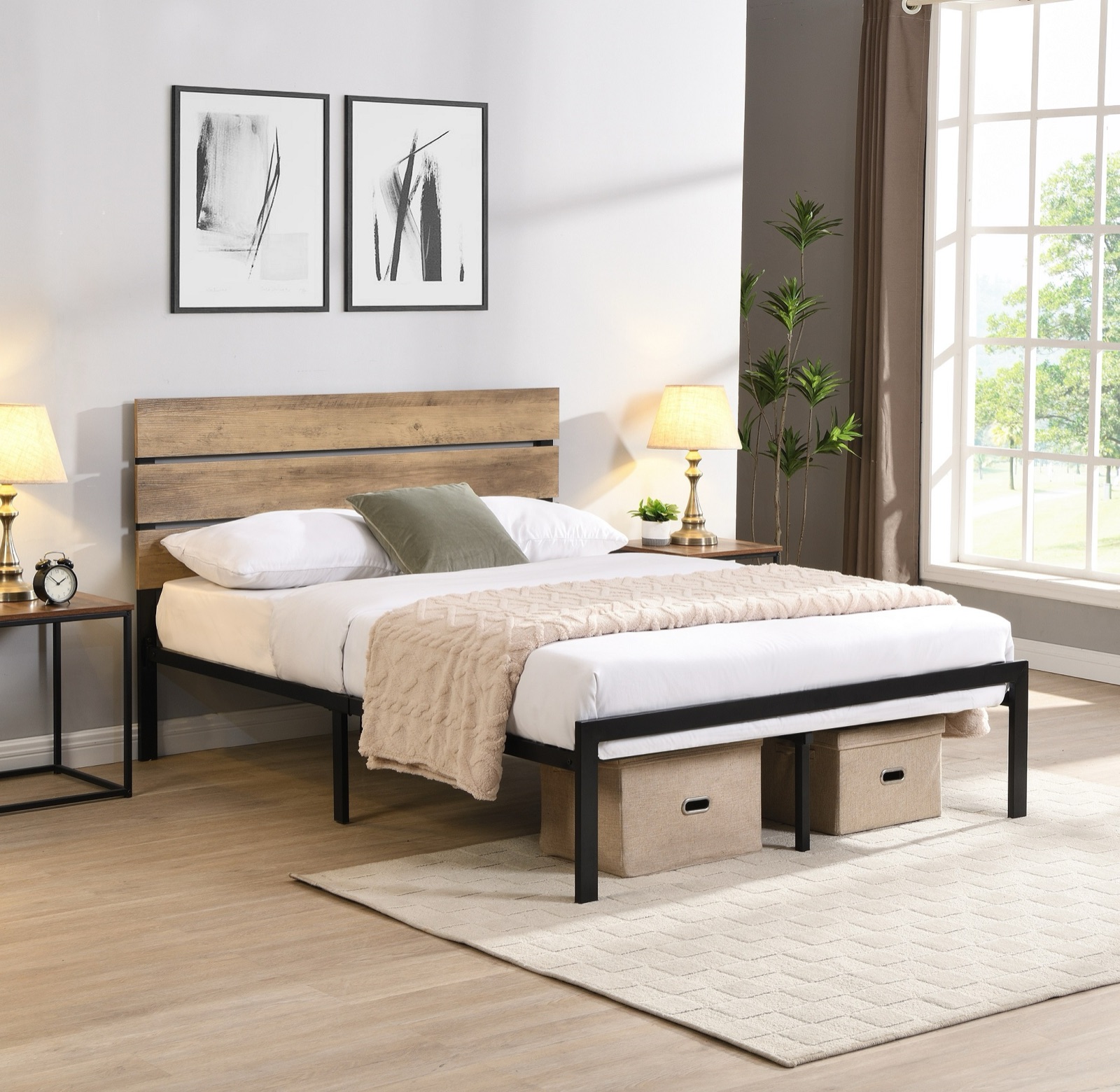 Aspen Rustic Platform Bed
