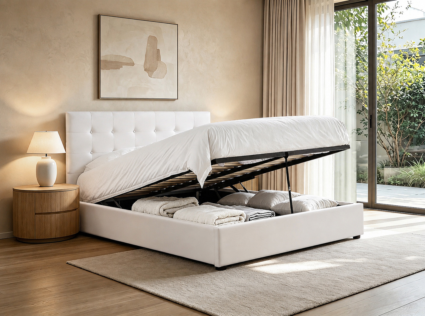 Isla Tufted Storage Bed