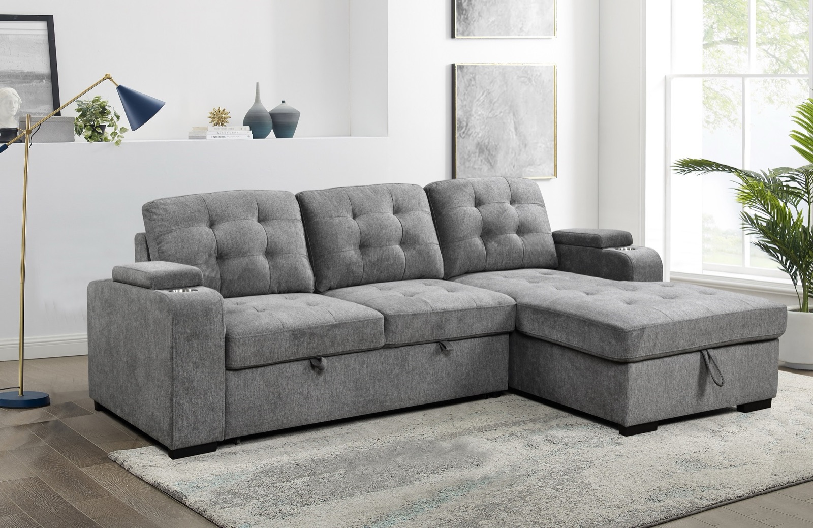 Sloane Sleeper Sectional with Storage Chaise