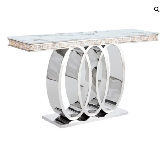 Orlena Marble-Top Console Table