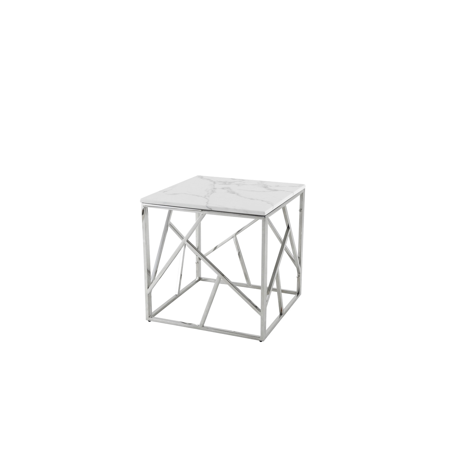Maze Marble-Top End Table