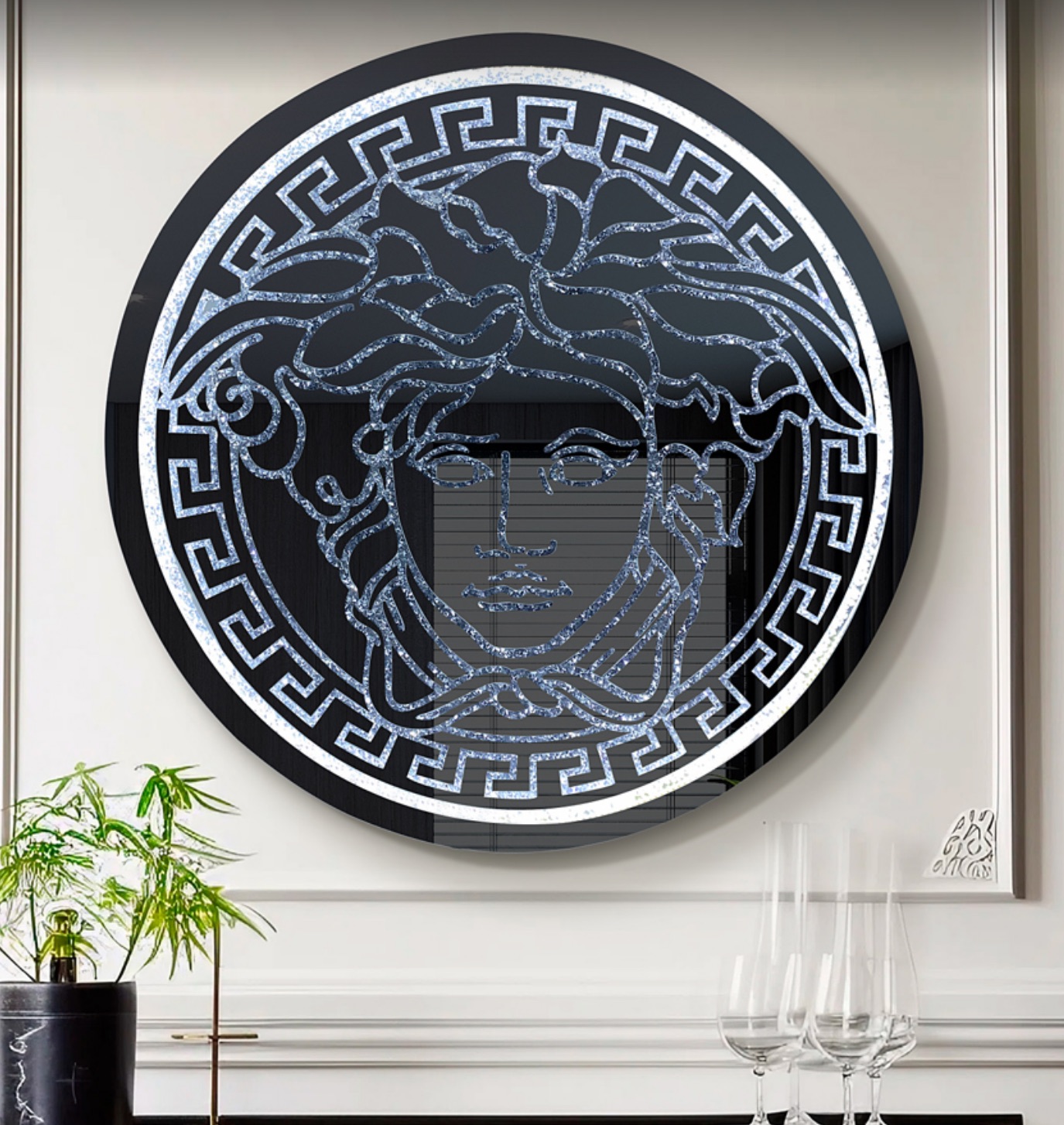 Medina Crystal Medallion Wall Mirror