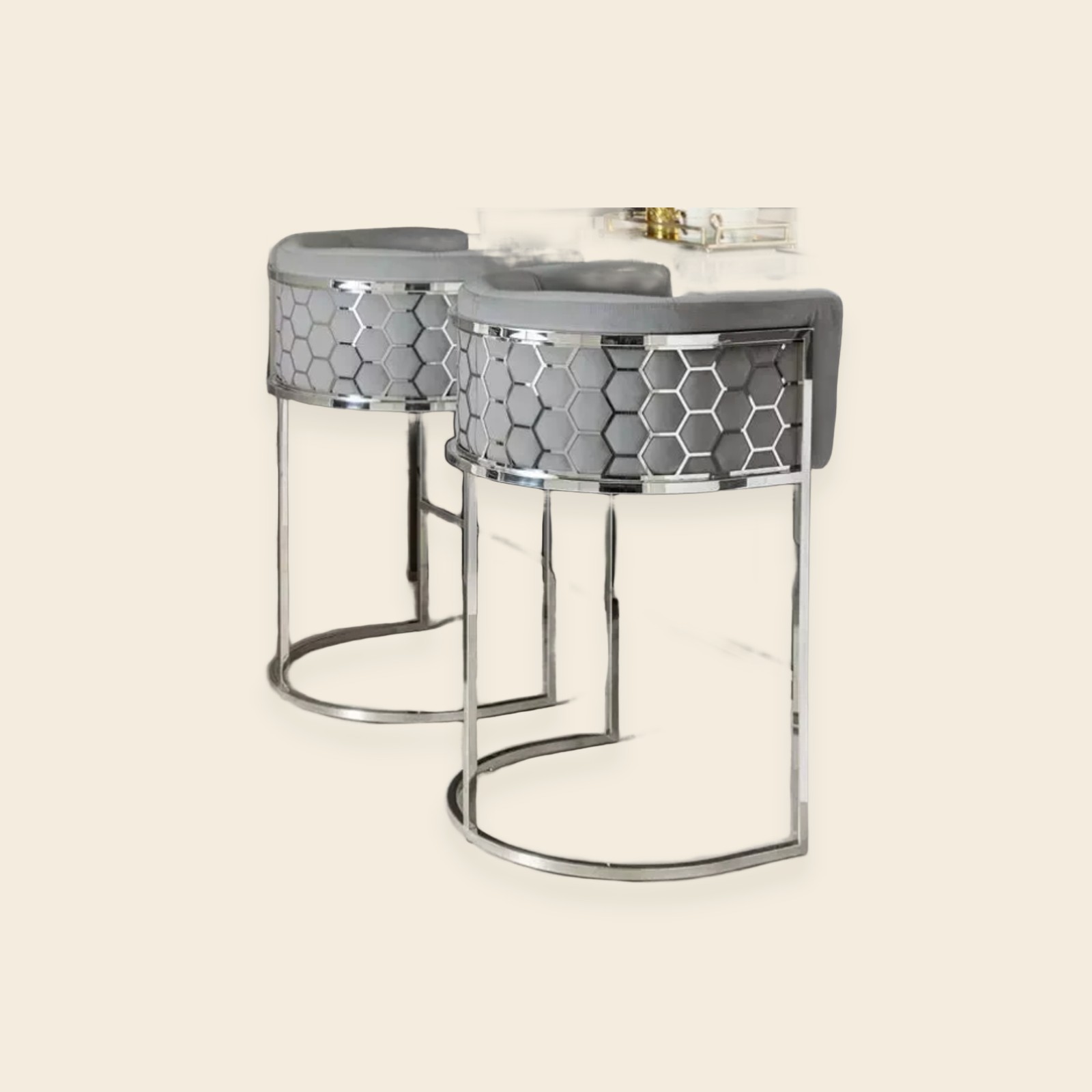 Vera Honeycomb Bar Stool