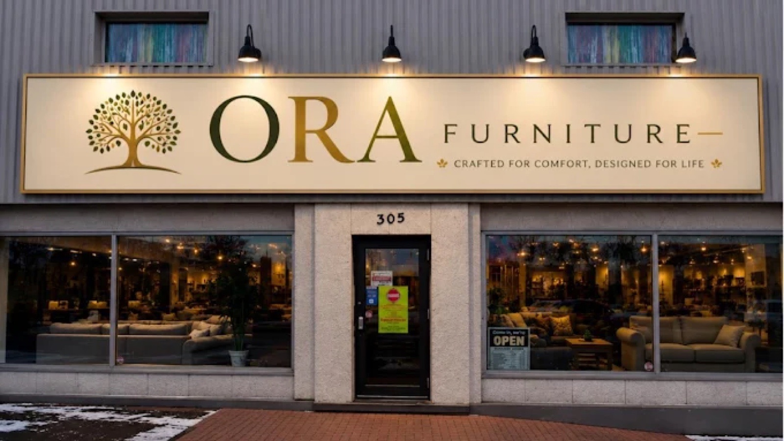 The ORA Furniture & Mattress storefront at 305 McConnell Ave, Cornwall, ON K6H 4L4